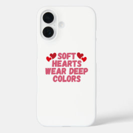Funda iPhone 16 Corazones blandos Alma audaz