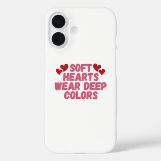 Funda iPhone 16 Corazones blandos Alma audaz