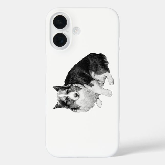 Funda iPhone 16 Corgi De Noche Tranquila (Reverso )