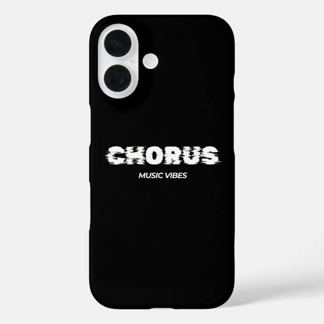 Funda iPhone 16 Coro - Vibes musicales (Reverso )