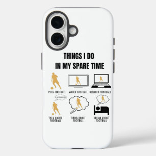 Funda iPhone 16 Cosas que hago en mi estuche de teléfono de tiempo