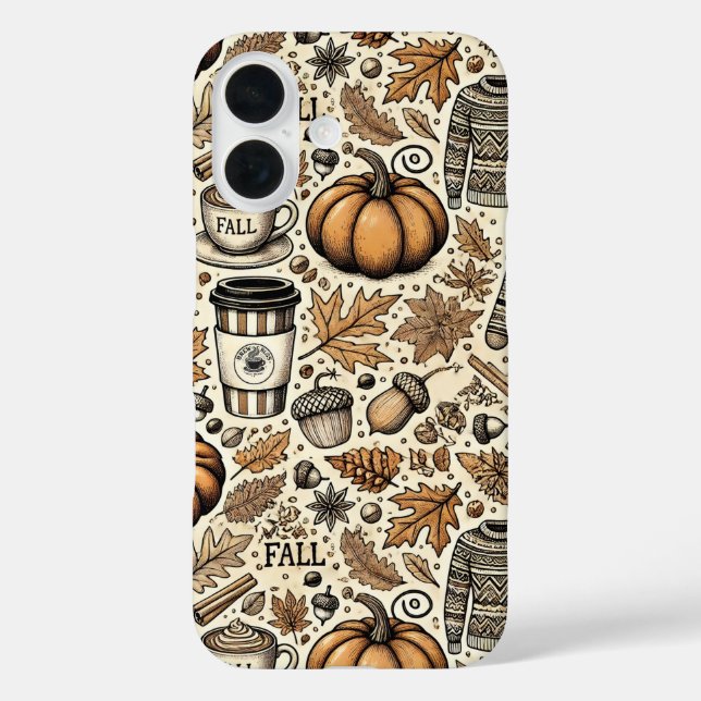 Funda iPhone 16 Cosecha de otoño (Reverso )
