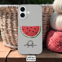 Cosmo Crochet Watermelon Fruto Monograma estético
