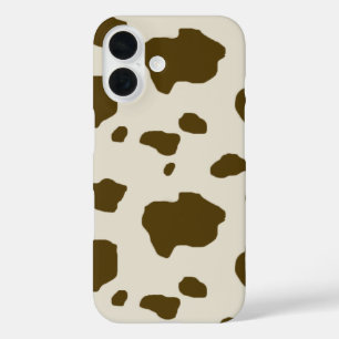 Funda iPhone 16 COW SKIN brown