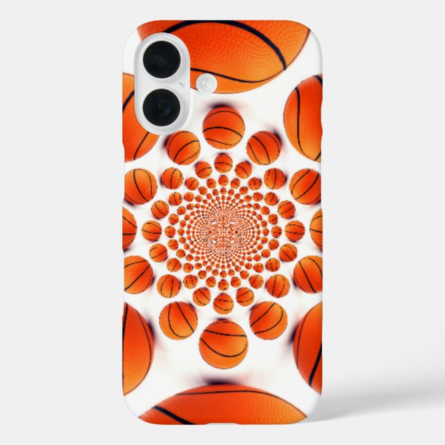 Funda iPhone 16 Crea tu propia bebida de comer Juega al baloncesto (Reverso )