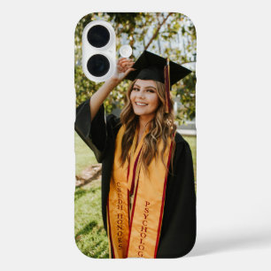 Funda iPhone 16 Crea Tu Propia Foto De Graduado Personalizada