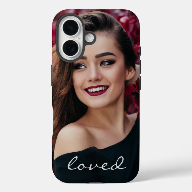 Funda iPhone 16 Crea tu propia foto Personalizado DIY Lograda (Reverso )