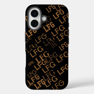 Funda iPhone 16 crea tu propio patrón de iniciales de nombre