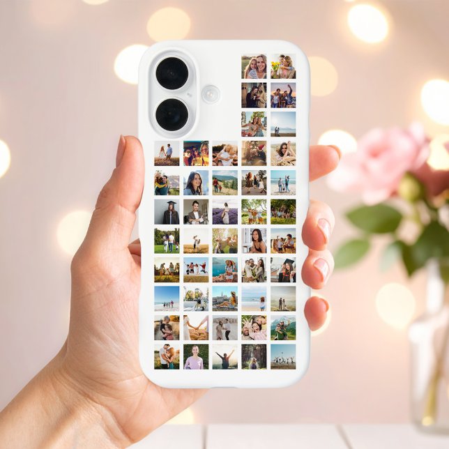 Funda iPhone 16 Crear su propio Collage de fotos 46 personalizado (Subido por el creador)