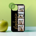 Funda iPhone 16 Crear su propio Collage de fotos de 4 - Nombre del<br><div class="desc">Usa hasta cuatro fotos cuadradas o selfie para crear un regalo único y personal. O puedes mantener al cachorro hipster y hacer un keepsake de moda. Si necesita ajustar las imágenes,  haga clic en la herramienta personalizar para realizar cambios.</div>