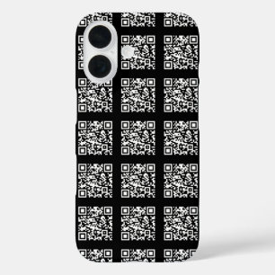 Funda iPhone 16 Crear un modelo de código QR en mosaico   Color ed