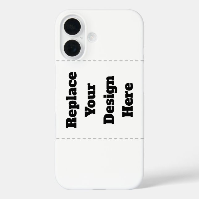 Funda iPhone 16 Create Your Own white  (Reverso )