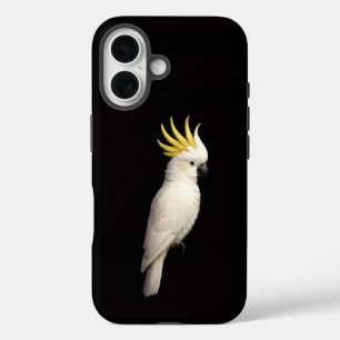 Funda iPhone 16 Crested Cockatoo, Black 4 Luxe iPhone 16 Mate