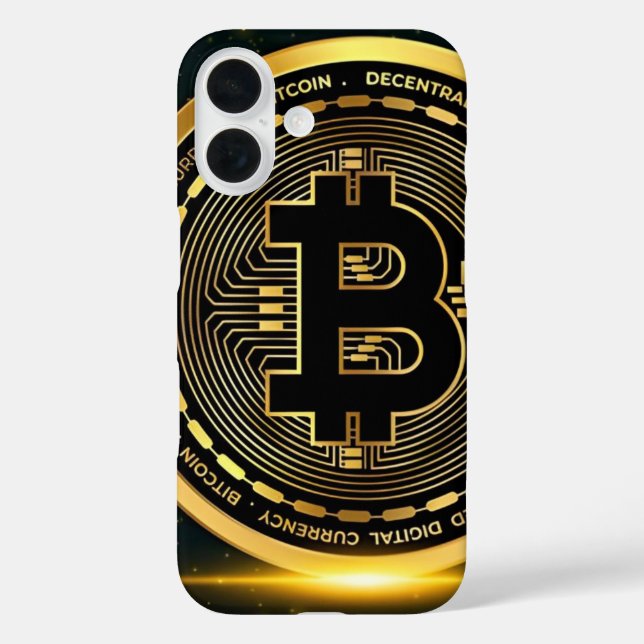 Funda iPhone 16 Cripto de Bitcoin (Reverso )