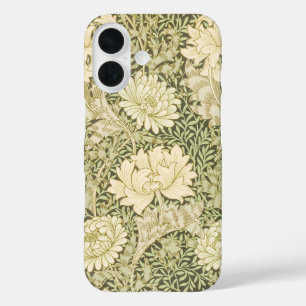 Funda iPhone 16 Crisantemo por William Morris, Arte de época