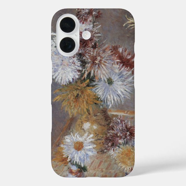 Funda iPhone 16 Crisantemos por Gustave Caillebotte (Reverso )