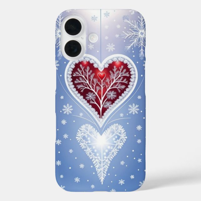 Funda iPhone 16 Cristales de hielo (Reverso )