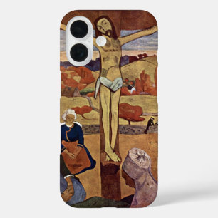 Funda iPhone 16 Cristo amarillo de Paul Gauguin, Arte fino vintage