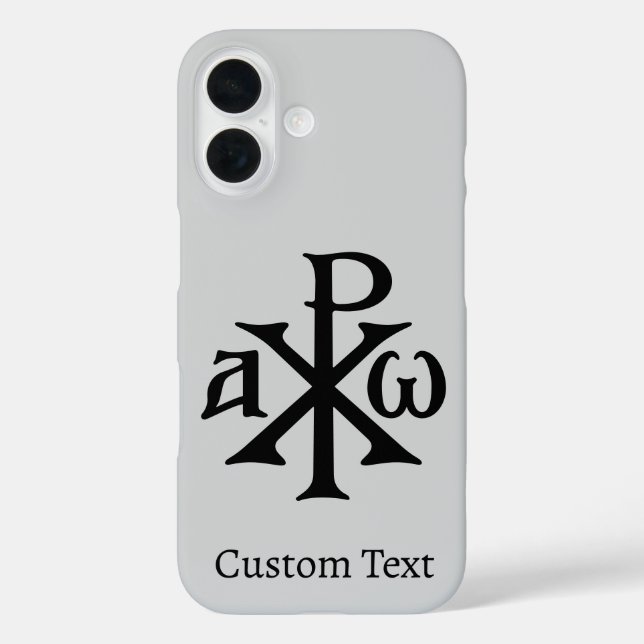Funda iPhone 16 Cristograma Chi Rho (Reverso )