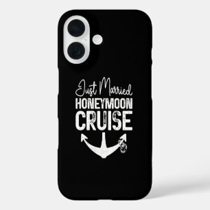 Funda iPhone 16 Crucero de luna de miel recién casados regalos a j