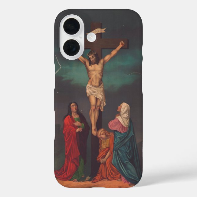 Funda iPhone 16 Crucifixión de Jesucristo (Reverso )