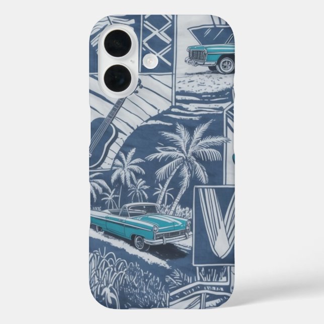 Funda iPhone 16 Cruiser de Isla Retro (Reverso )