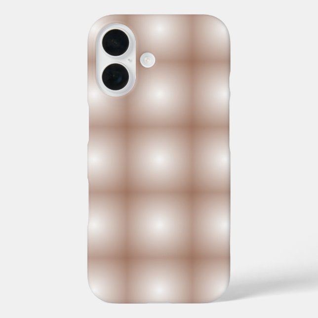 Funda iPhone 16 Cuadrados geométricos con degradado Mocha Mousse B (Reverso )