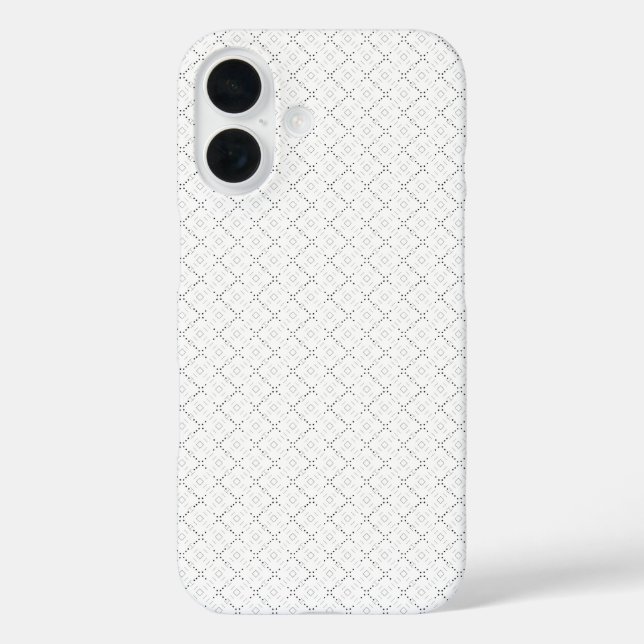Funda iPhone 16 Cuadrícula Transparente PNG | Superposición de Tex (Reverso )