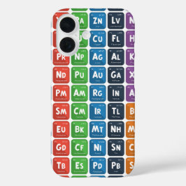 Funda iPhone 16 Cuadro periódico de los elementos 3