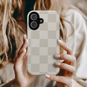 Funda iPhone 16 Cuadro Retro Beige y Crema