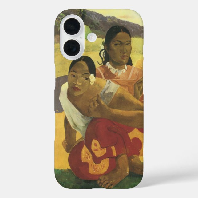 Funda iPhone 16 ¿Cuándo te vas a casar?, de Paul Gauguin, arte vin (Reverso )