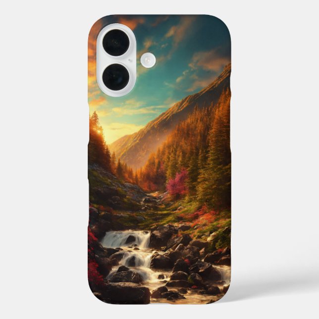 Funda iPhone 16 Cubierta para iPhone de arte Personalizado AnimeCr (Reverso )