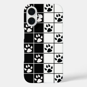 Funda iPhone 16 Cubo blanco negro de cristal de ventana retráctil