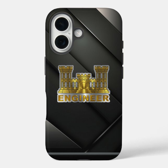 Funda iPhone 16 Cuerpo de Ingenieros (Reverso )