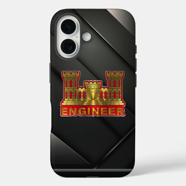Funda iPhone 16 Cuerpo de Ingenieros (Reverso )