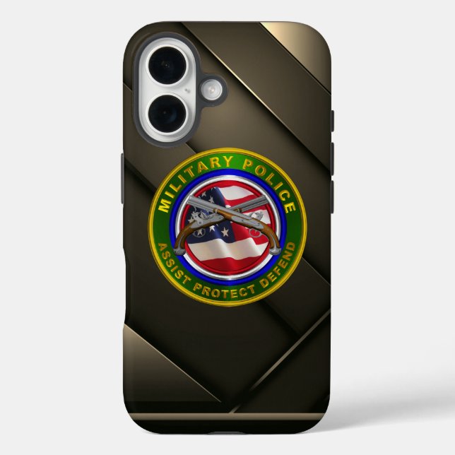 Funda iPhone 16 Cuerpo de Policía Militar MP (Reverso )