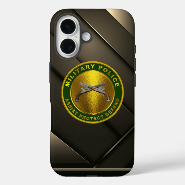 Funda iPhone 16 Cuerpo de Policía Militar MP (Reverso )