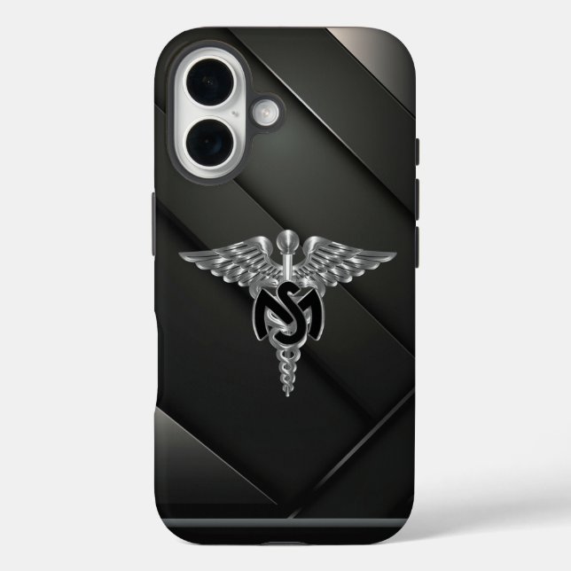 Funda iPhone 16 Cuerpo de Servicio Médico (Reverso )