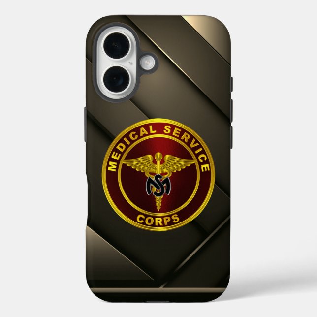 Funda iPhone 16 Cuerpo de Servicio Médico (Reverso )