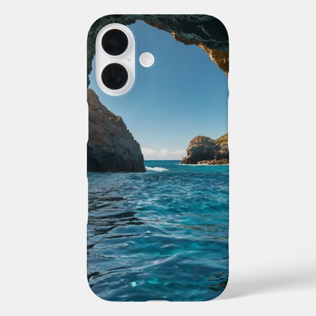Funda iPhone 16 Cueva del Océano (Reverso )
