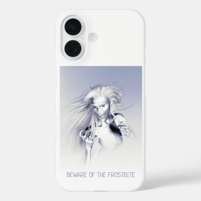 Funda iPhone 16 Cuidado con la congelación. Vampiro de hielo (Reverso )