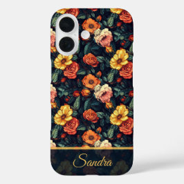 Funda iPhone 16 Cumpleaños Temático Rosa Floral Personalizada