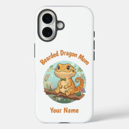 Funda iPhone 16 Custom Bearded Dragon Mom iPhone Case