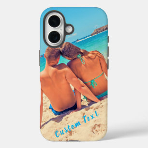 Funda iPhone 16 Custom Photo and Text - Your Own Design - Couple
