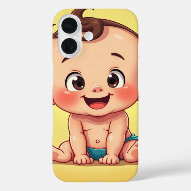 FUNDA iPhone 16 CUTE BABY (Reverso )