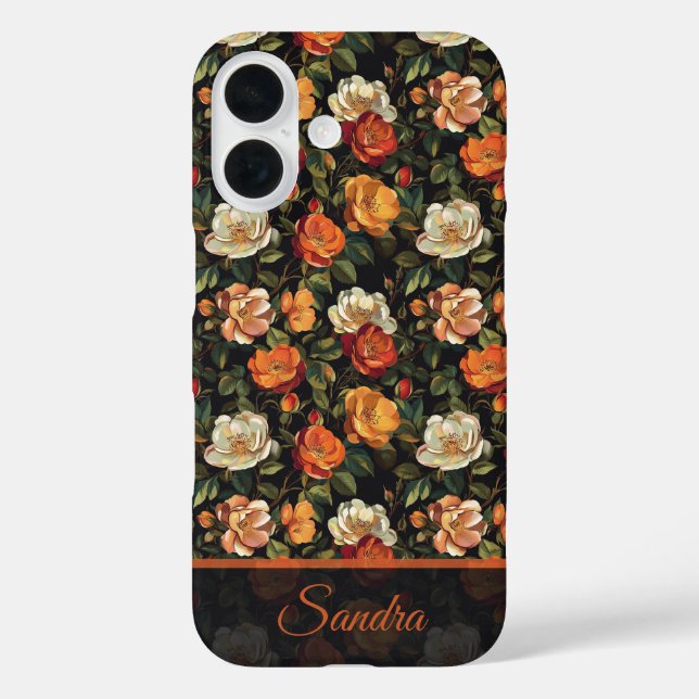 Funda iPhone 16 Cute Bridesmaid Gift Rose Name (Reverso )