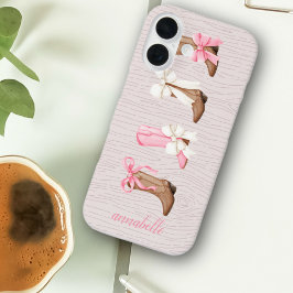 Funda iPhone 16 Cute Coquette Cowgirl Boots personalizado