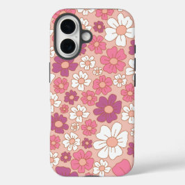 Funda iPhone 16 Cute Floral Pattern Phone Case