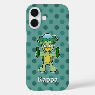 Funda iPhone 16 Cute Kappa con pepinos