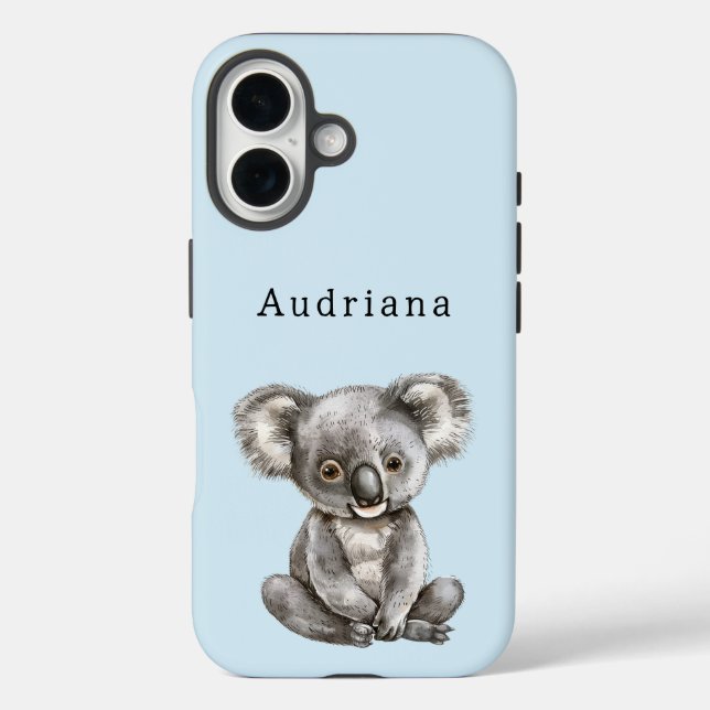 Funda iPhone 16 Cute Koala Bear (Reverso )